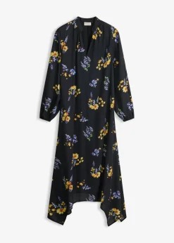 bonprix bonprix Vestidos|Novedades>Vestido de gasa Negro con flores