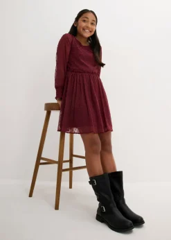 bonprix bonprix Ropa 9 A 16 Años·Vestidos Y Monos>Vestido de gasa rojo avellana