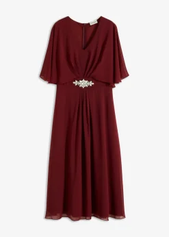 Mujer bonprix bonprix Vestido de gasa con aplicación de piedras