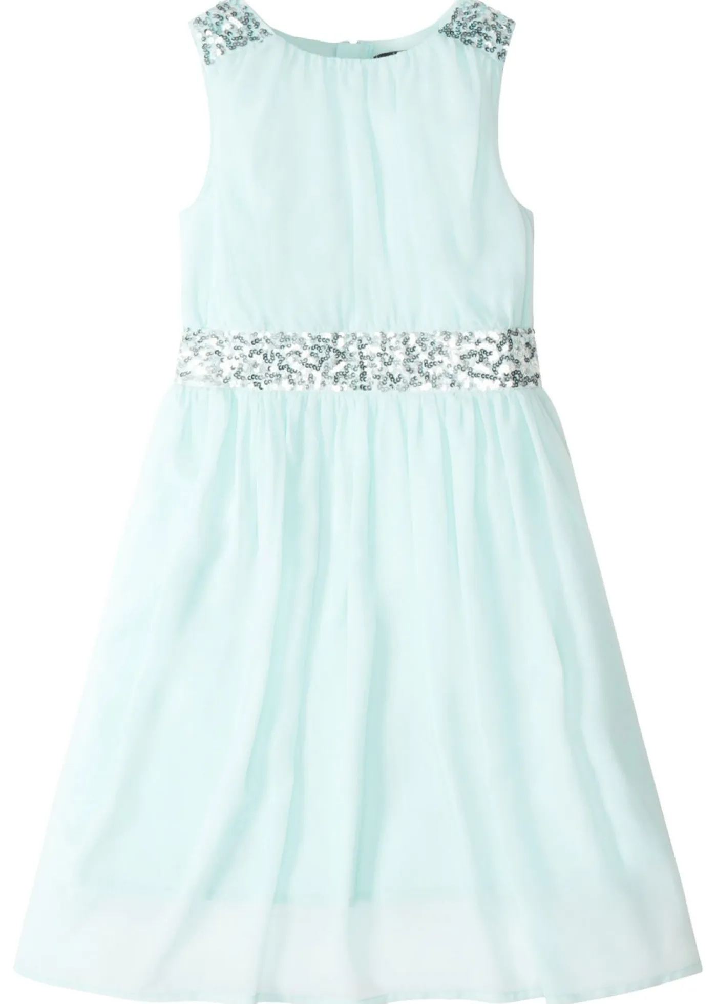 bonprix bonprix Ropa 9 A 16 Años·Vestidos Y Monos|Ropa 9 A 16 Años·Novedades>Vestido de gasa con banda de lentejuelas menta verde