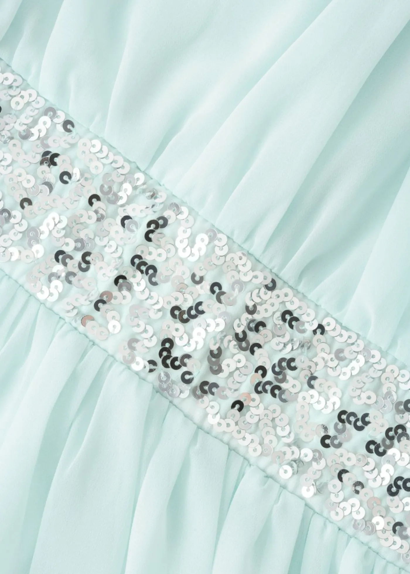 bonprix bonprix Ropa 9 A 16 Años·Vestidos Y Monos|Ropa 9 A 16 Años·Novedades>Vestido de gasa con banda de lentejuelas menta verde