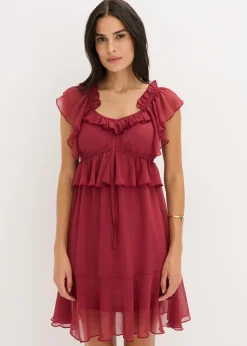 Mujer bonprix bonprix Vestido de gasa con corte en A