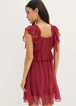 Mujer bonprix bonprix Vestido de gasa con corte en A