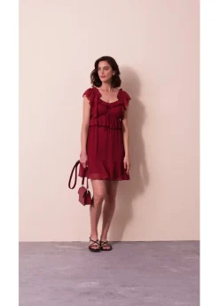 Mujer bonprix bonprix Vestido de gasa con corte en A