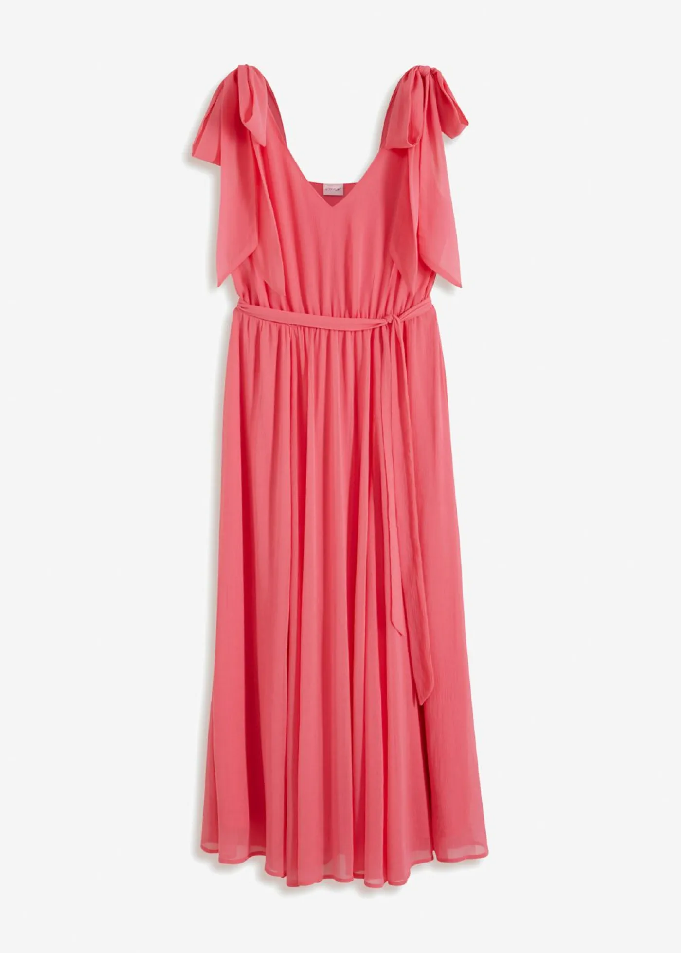 Mujer bonprix bonprix Vestido de gasa con detalles de lazo