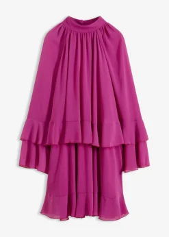 Mujer bonprix bonprix Vestido de gasa con volantes