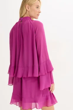 Mujer bonprix bonprix Vestido de gasa con volantes