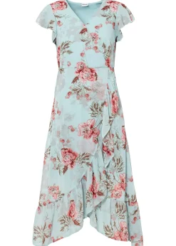 Mujer bonprix bonprix Vestido de gasa con volantes