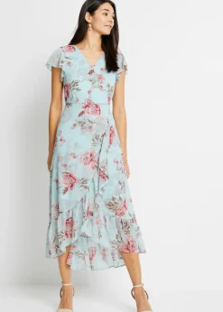 Mujer bonprix bonprix Vestido de gasa con volantes