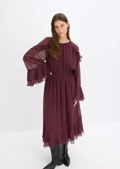 Mujer bonprix bonprix Vestido de gasa con volantes