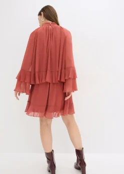 Mujer bonprix bonprix Vestido de gasa con volantes