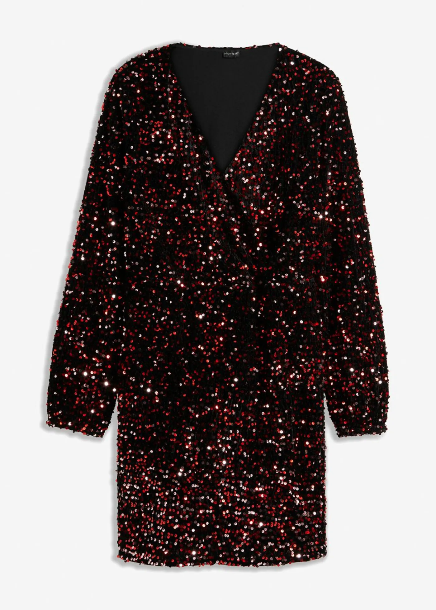 bonprix bonprix Vestidos>Vestido de lentejuelas Negro/rojo/rosa