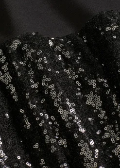 bonprix bonprix Vestidos>Vestido de lentejuelas de cómodo Punto di Roma Negro