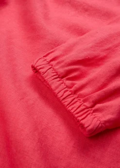 Mujer bonprix bonprix Vestido de lino puro con mangas 3/4