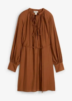 bonprix bonprix Premamá>Vestido de maternidad y camisa de lactancia de viscosa fluida marrón ladrillo