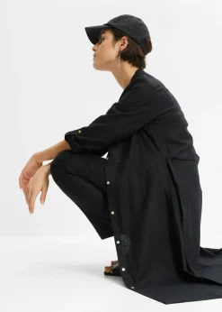 Mujer bonprix bonprix Vestido de mezcla de lino y viscosa con bolsillos