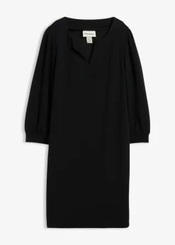 bonprix bonprix Vestidos>Vestido de mezcla de viscosa fluida Negro