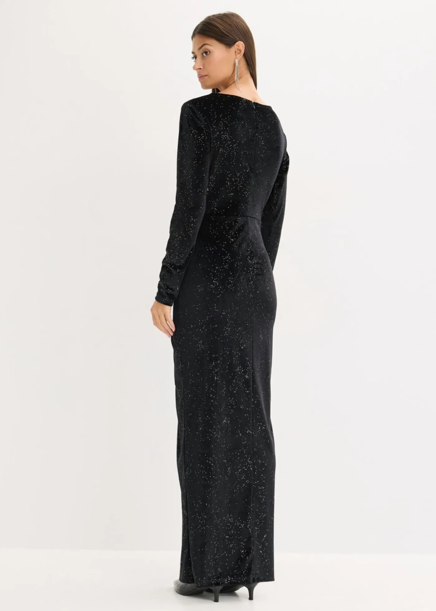 bonprix bonprix Vestidos|Ropa Elegante>Vestido de noche con brillo Negro