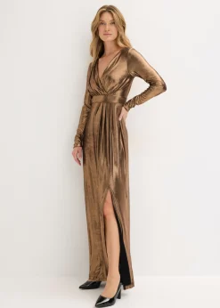 Mujer bonprix bonprix Vestido de noche de punto fino con brillo