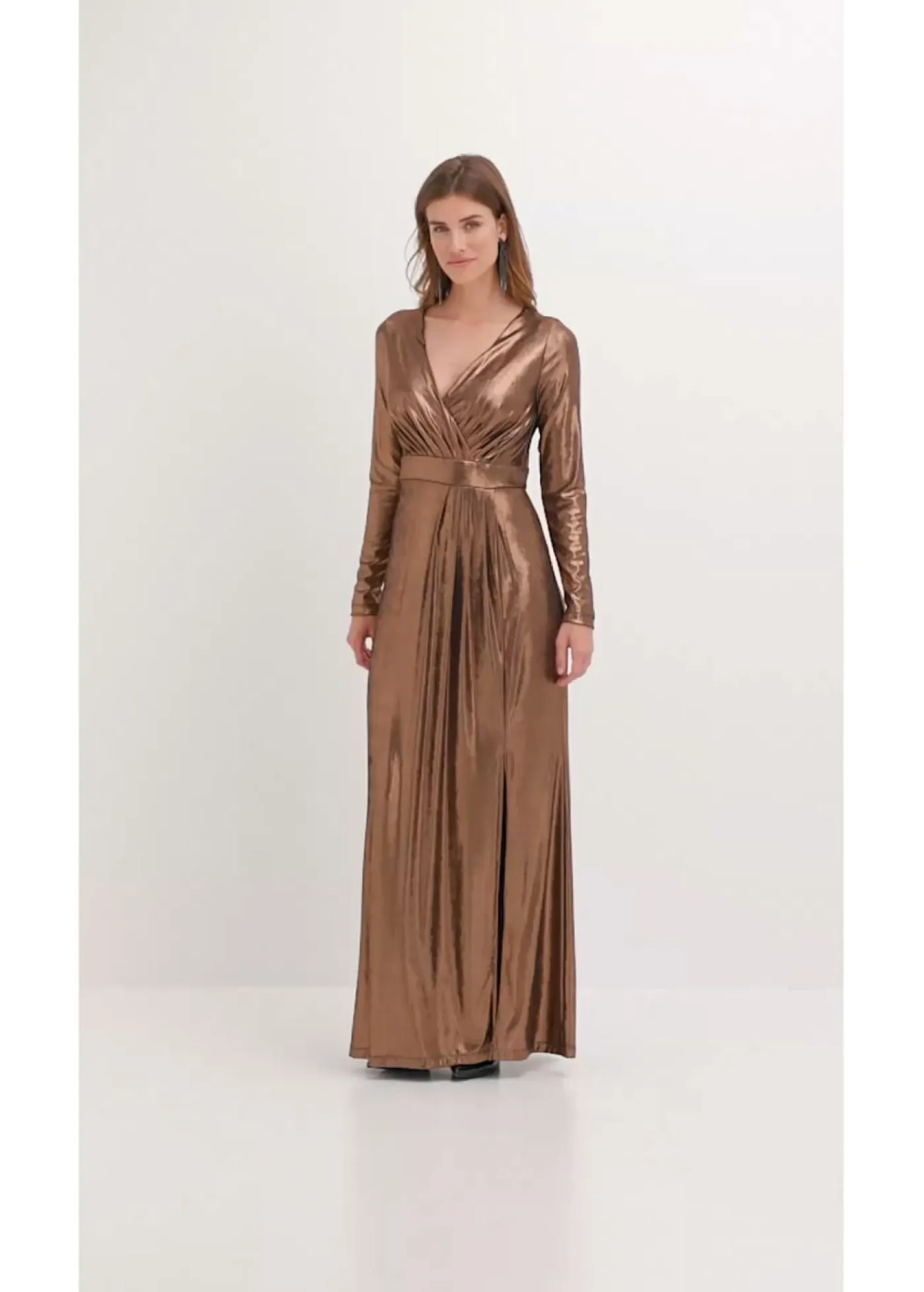 Mujer bonprix bonprix Vestido de noche de punto fino con brillo