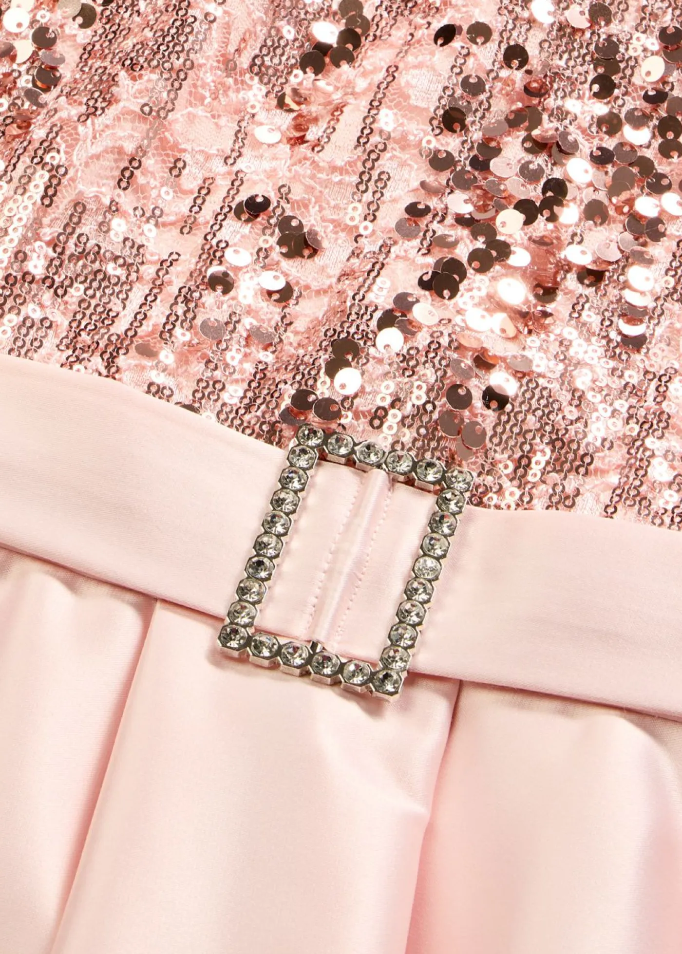 Mujer bonprix bonprix Vestido de noche de satén brillante con lentejuelas