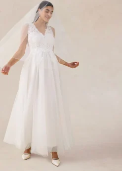 Mujer bonprix bonprix Vestido de novia de tul y encaje
