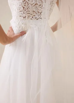 Mujer bonprix bonprix Vestido de novia de tul y encaje