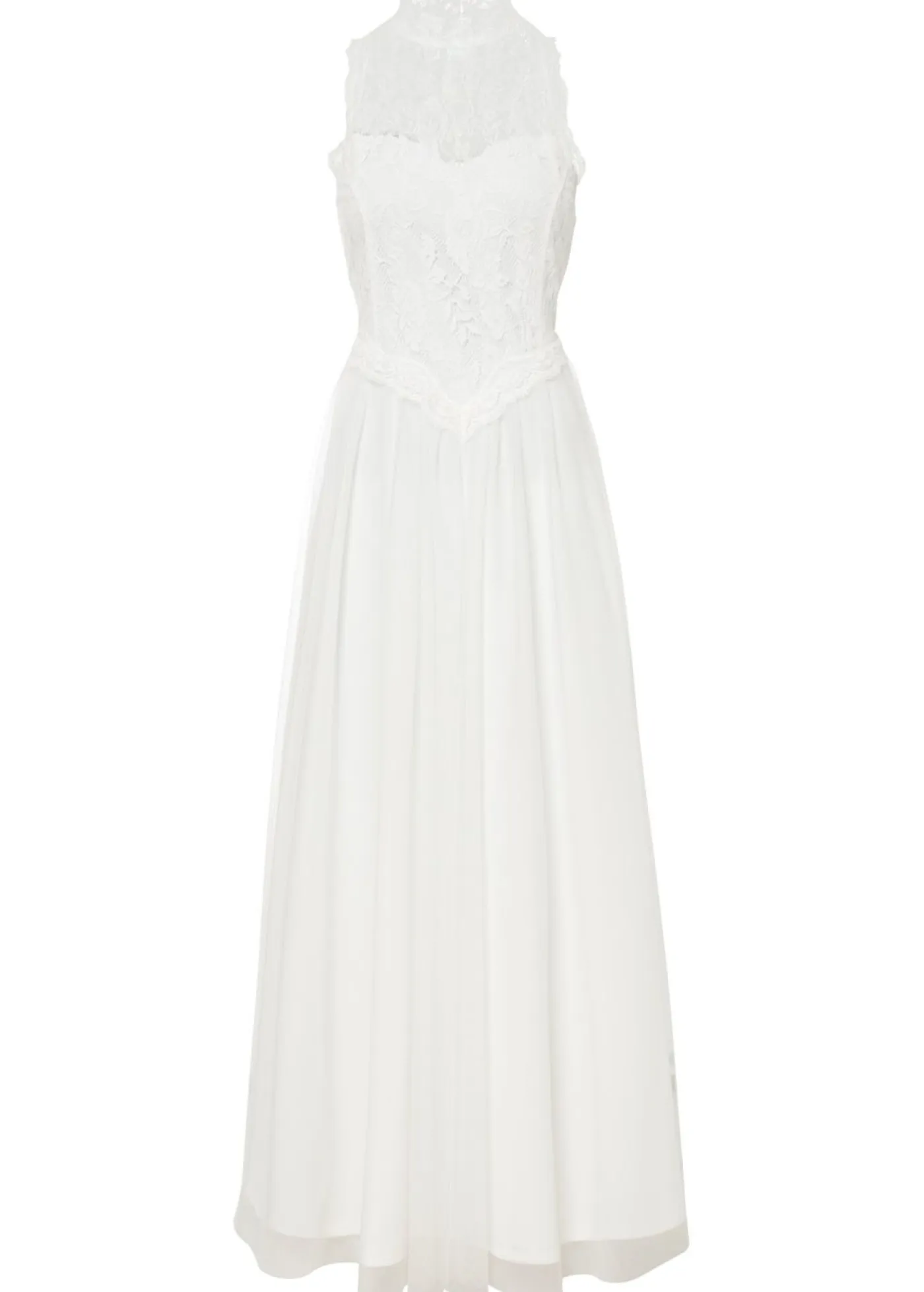 bonprix bonprix Vestidos>Vestido de novia de tul y encaje Blanco