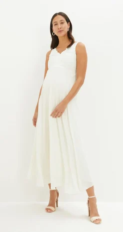 Mujer bonprix bonprix Vestido de novia premamá con encaje