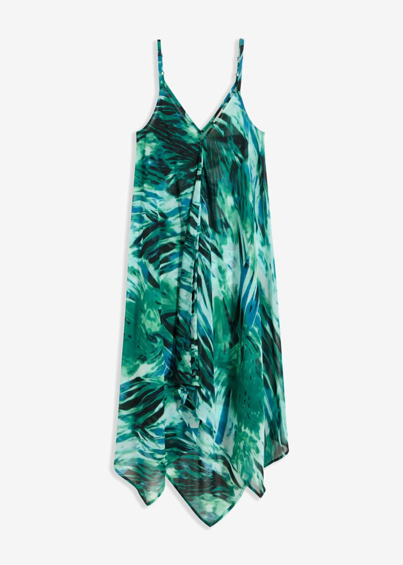bonprix bonprix Ropa De Playa|Vestidos>Vestido de playa Verde-turquesa con estampado gráfico