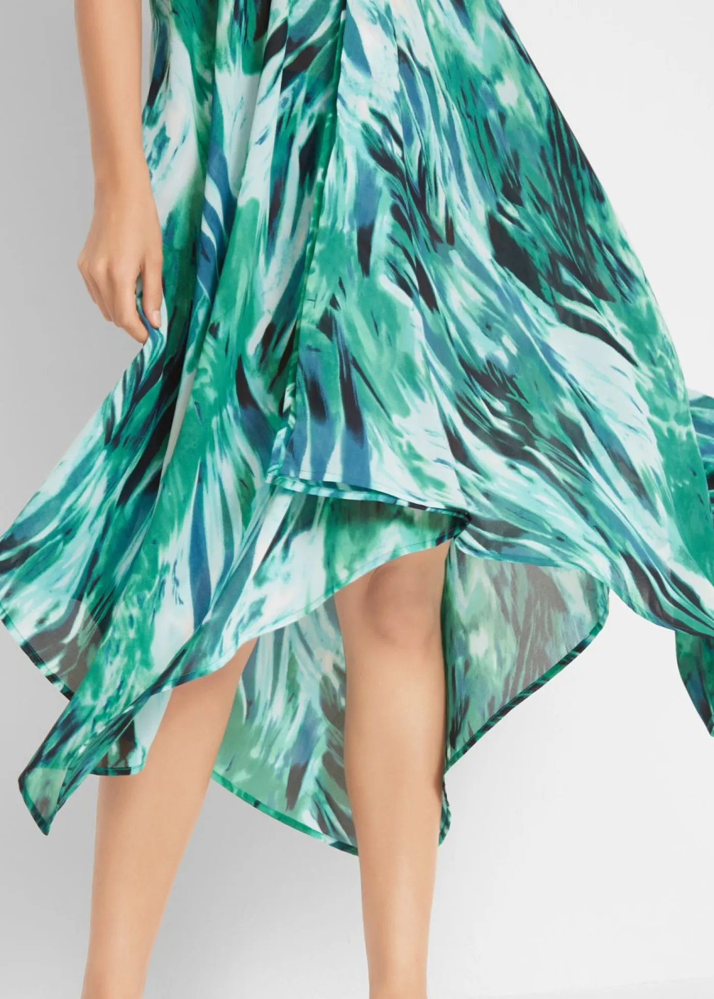 bonprix bonprix Ropa De Playa|Vestidos>Vestido de playa Verde-turquesa con estampado gráfico