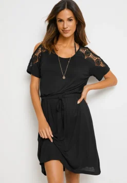 bonprix bonprix Ropa De Playa|Vestidos>Vestido de playa transparente Negro