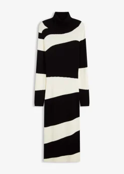 bonprix bonprix Vestidos|Ropa De Punto>Vestido de punto Negro-blanco