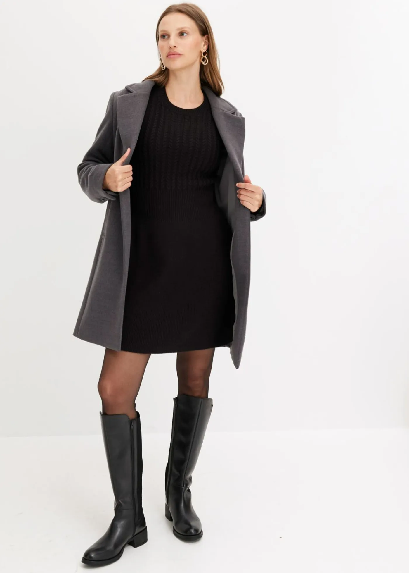 bonprix bonprix Vestidos|Ropa De Punto>Vestido de punto Negro