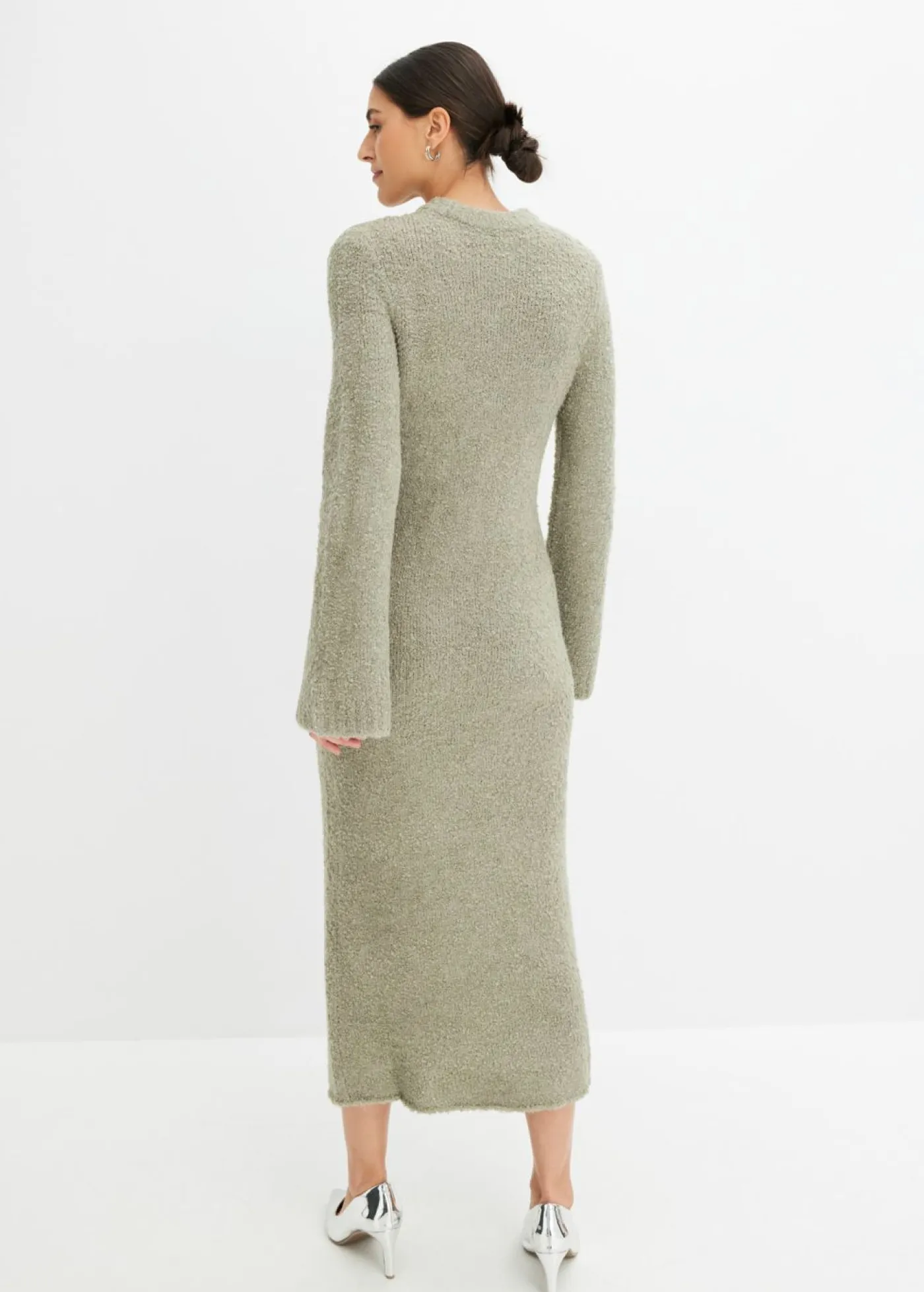 bonprix bonprix Vestidos|Ropa De Punto>Vestido de punto Verde alga