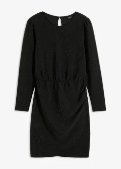 bonprix bonprix Vestidos>Vestido de punto Negro-plata