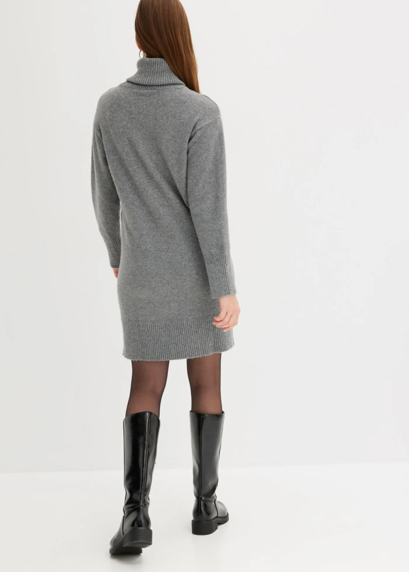 bonprix bonprix Vestidos|Ropa De Punto>Vestido de punto Gris jaspeado