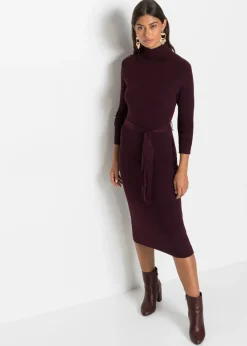 bonprix bonprix Vestidos|Ropa De Punto>Vestido de punto rojo burdeos