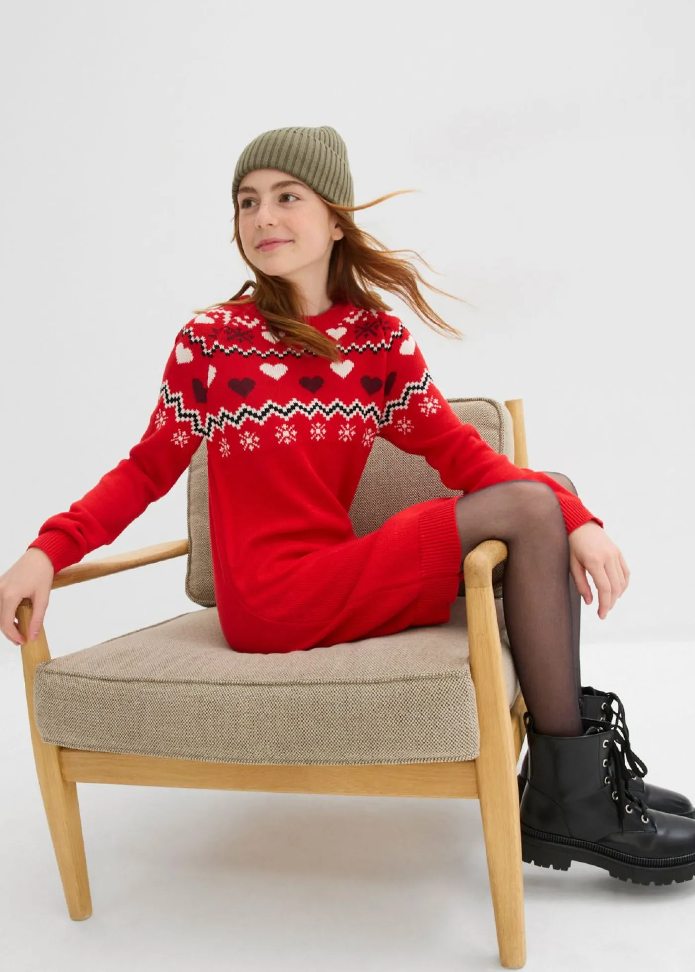 bonprix bonprix Ropa 9 A 16 Años·Vestidos Y Monos>Vestido de punto fresa