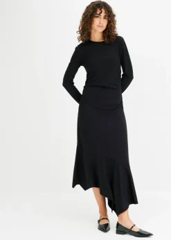 bonprix bonprix Vestidos>Vestido de punto Negro