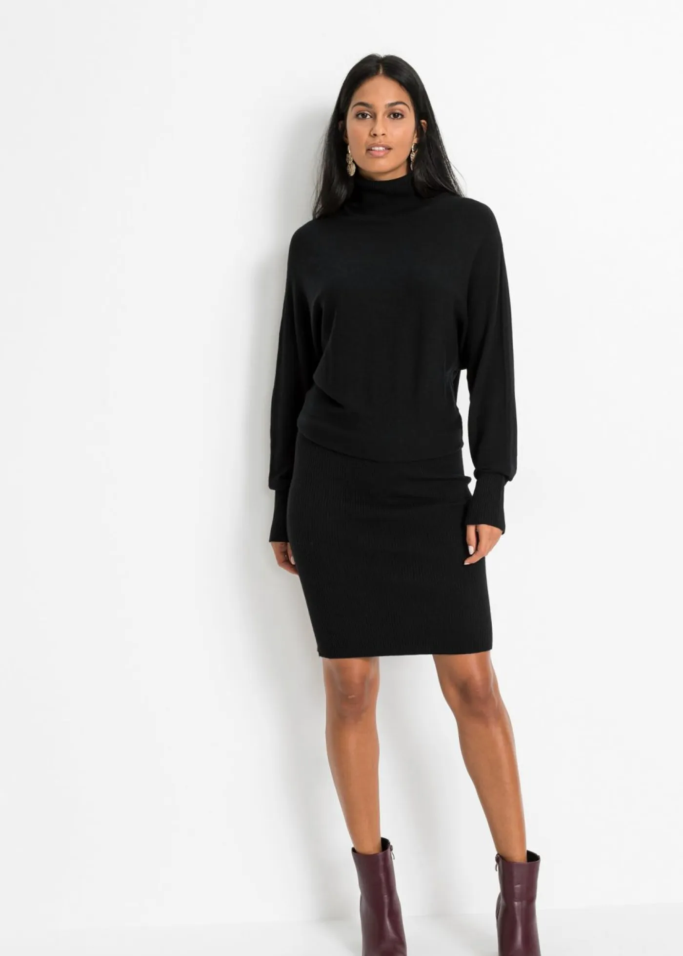 bonprix bonprix Vestidos|Ropa De Punto>Vestido de punto Negro