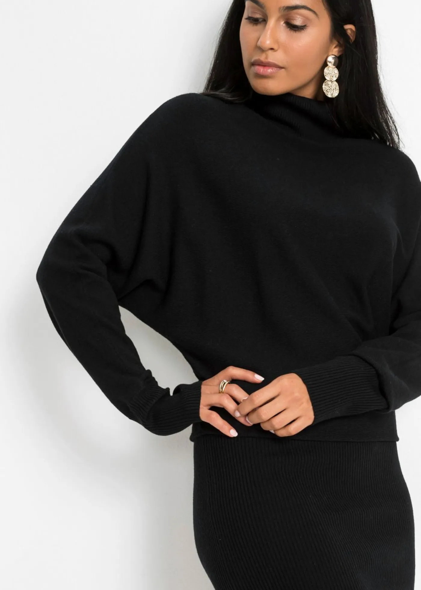 bonprix bonprix Vestidos|Ropa De Punto>Vestido de punto Negro