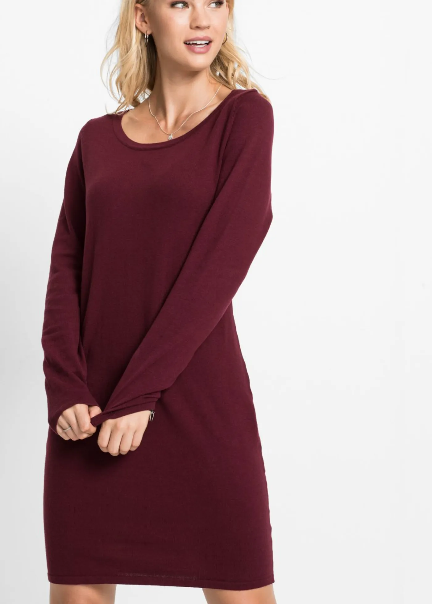 bonprix bonprix Básicos|Vestidos>Vestido de punto Rojo