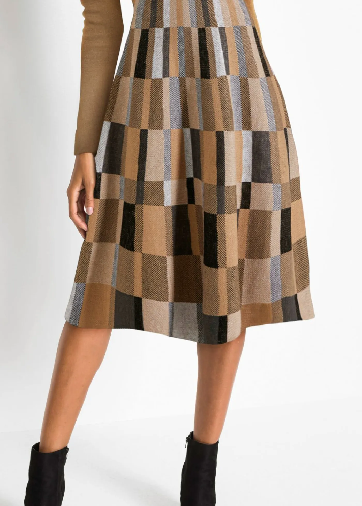 Mujer bonprix bonprix Vestido de punto a cuadros