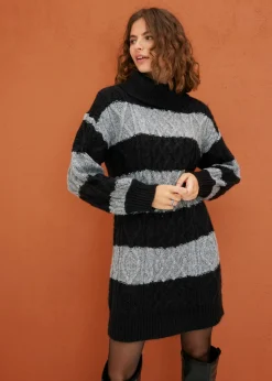 Mujer bonprix bonprix Vestido de punto a rayas