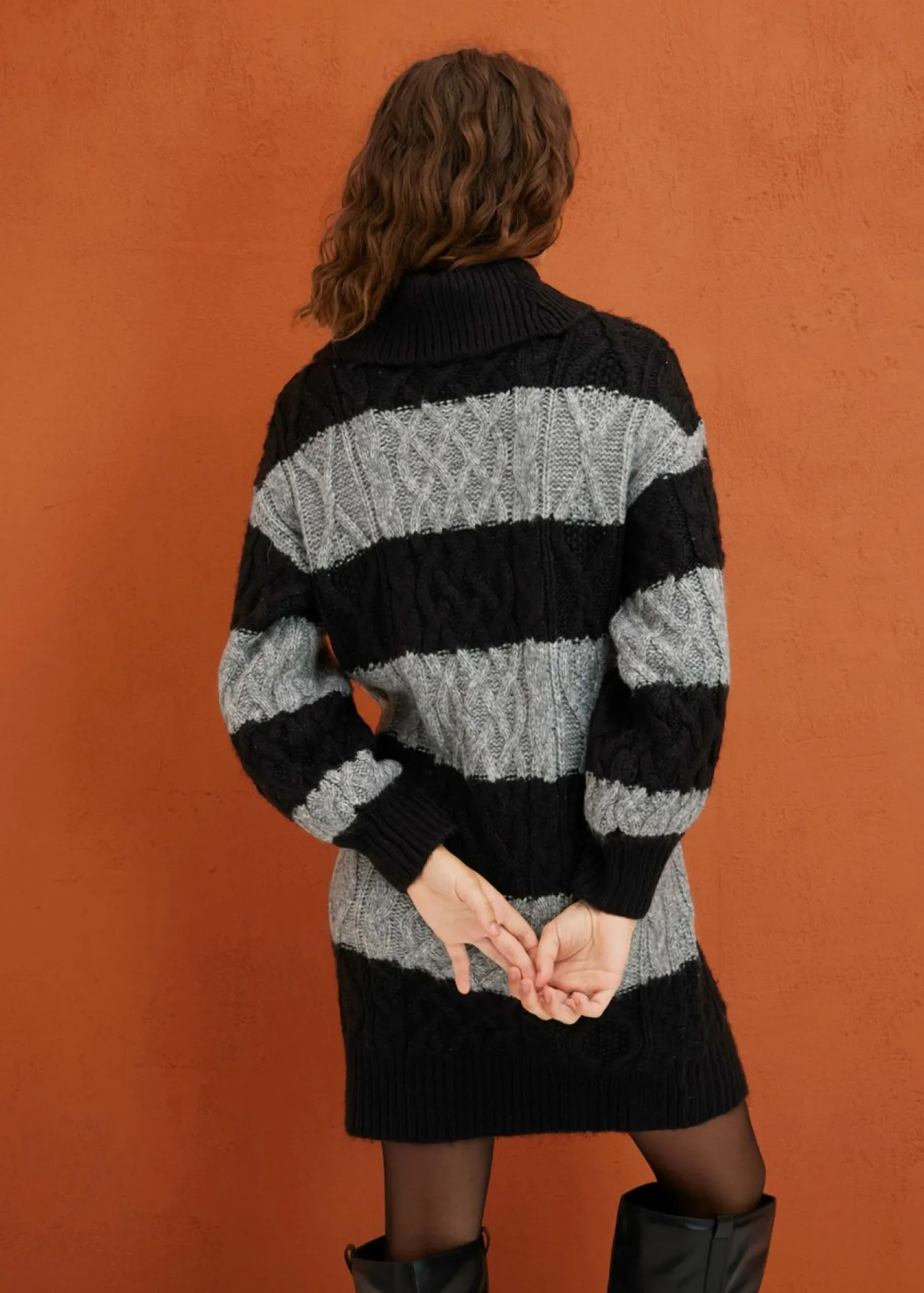 Mujer bonprix bonprix Vestido de punto a rayas