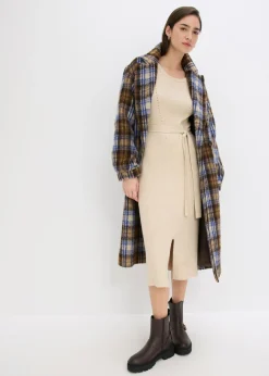 Mujer bonprix bonprix Vestido de punto acanalado de mezcla de viscosa fluida