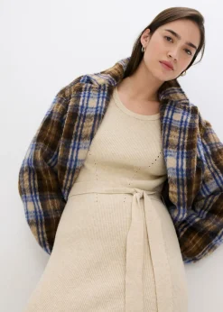 Mujer bonprix bonprix Vestido de punto acanalado de mezcla de viscosa fluida