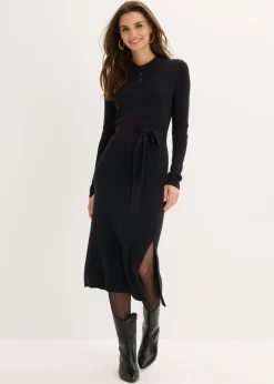 Mujer bonprix bonprix Vestido de punto acanalado de mezcla de viscosa