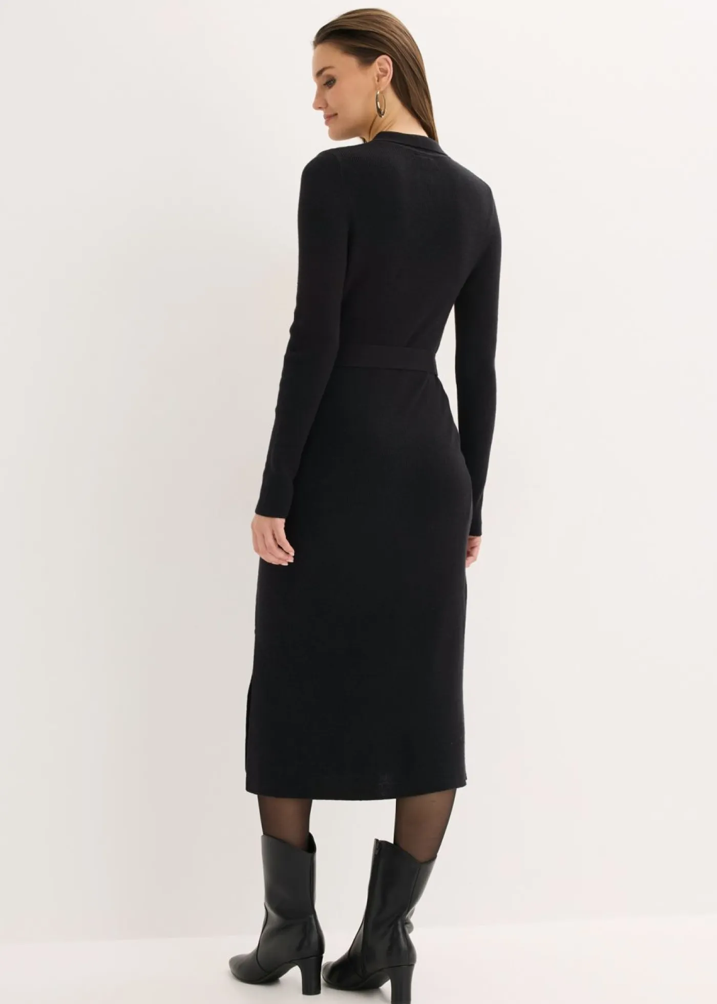 Mujer bonprix bonprix Vestido de punto acanalado de mezcla de viscosa